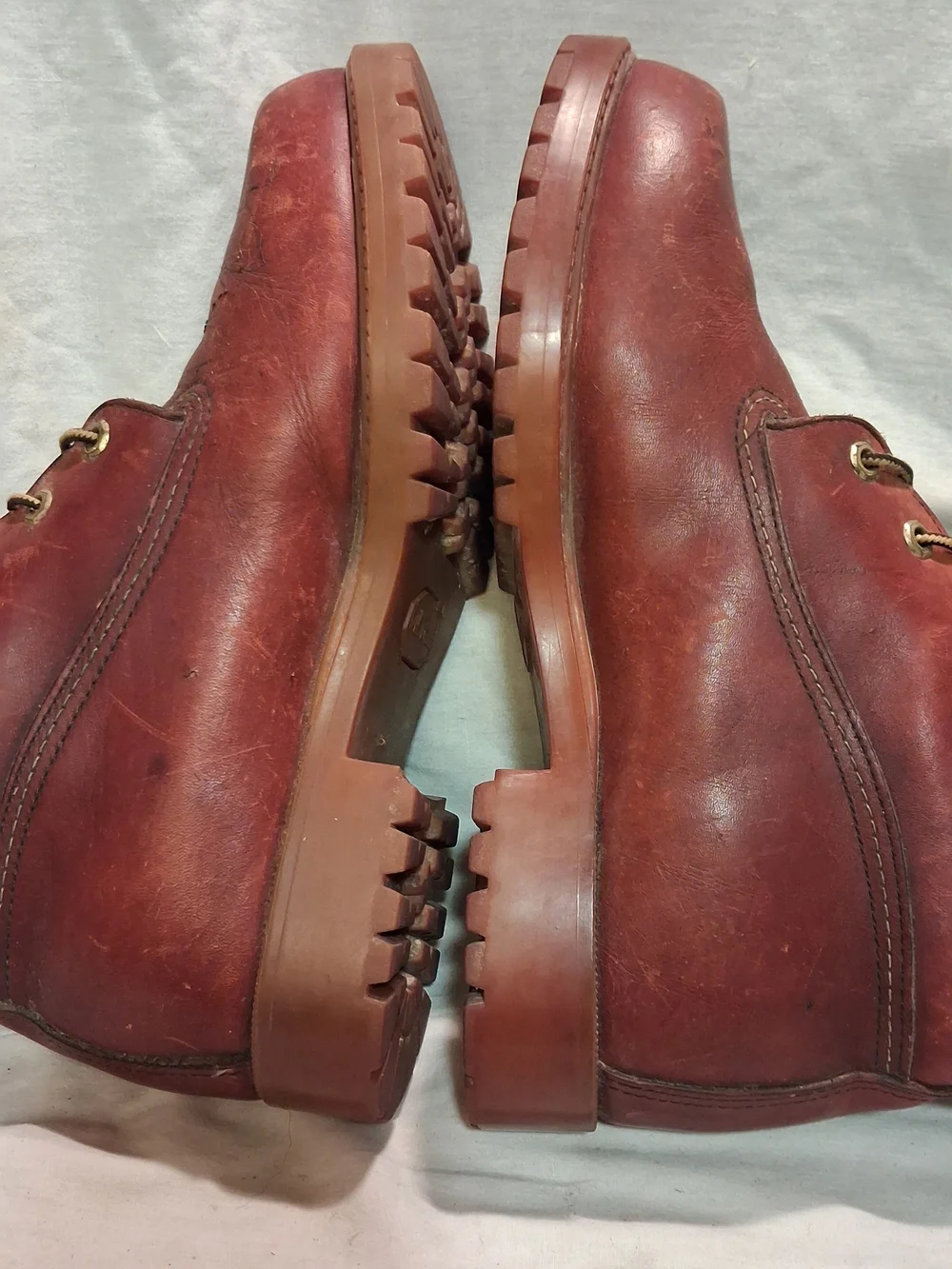 Herman Survivors Leather Waterproof Men's Brown Lace-Up Leather Work Boots 9 1/2